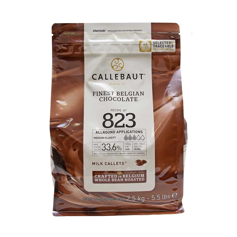 Шоколад молочный Callebaut Select 2,5 кг